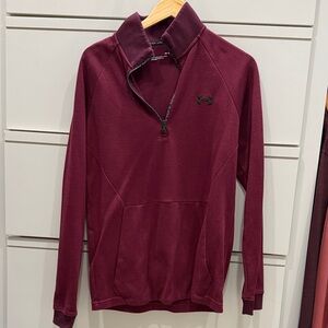 Under Armour Men's Maroon Zip-Up Sweater